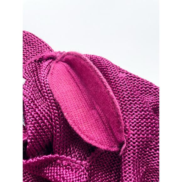 Women's Vintage 80s Christian Dior Separates Slouchy Short Sleeve Sweater Size M - Picture 7 of 8